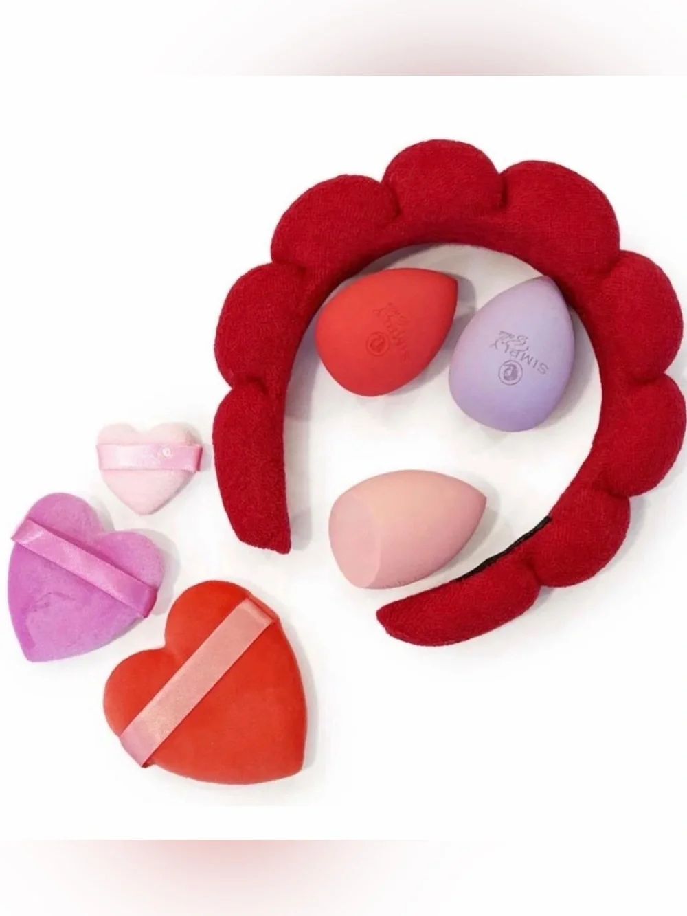 Simply Bella 7-Piece Makeup Sponge & Spa Headband Set | New in Box